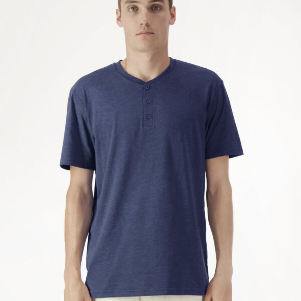 American Apparel - Unisex Relaxed-Fit Henley T-Shirt Thumbnail
